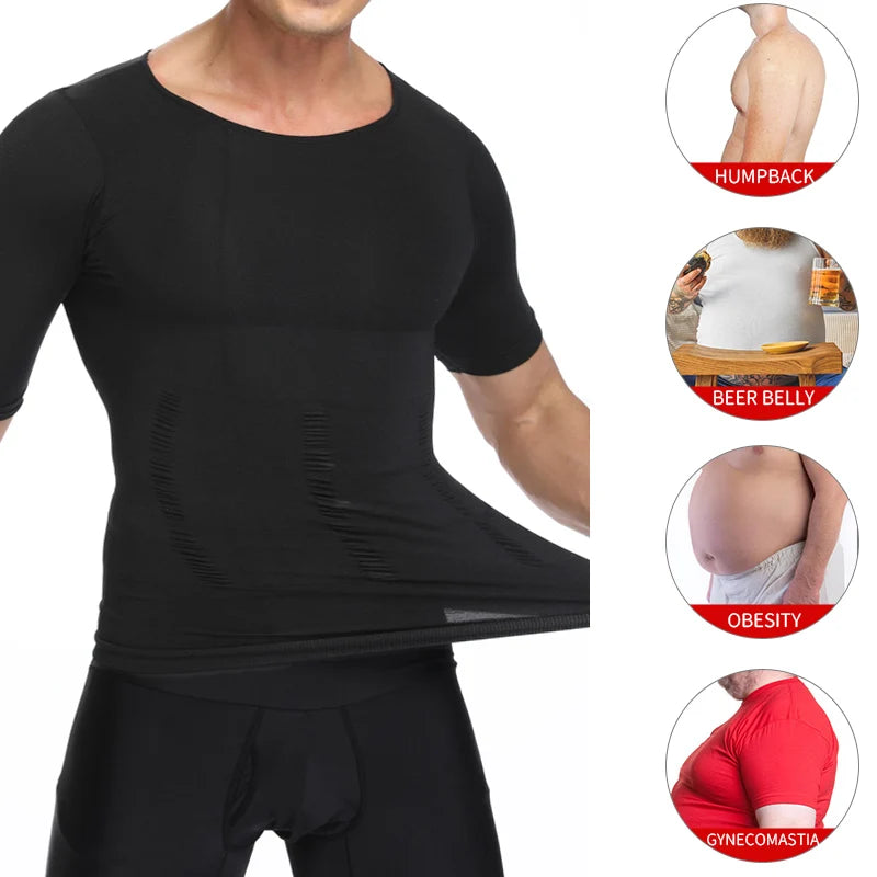Homens Emagrecimento Corpo Shaper Barriga Controle Shapewear Homem Shapers Modelagem Roupa Interior Cintura Treinador Postura Corretiva Colete Espartilho