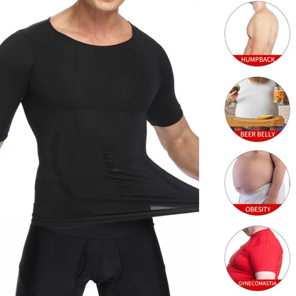 Homens Emagrecimento Corpo Shaper Barriga Controle Shapewear Homem Shapers Modelagem Roupa Interior Cintura Treinador Postura Corretiva Colete Espartilho