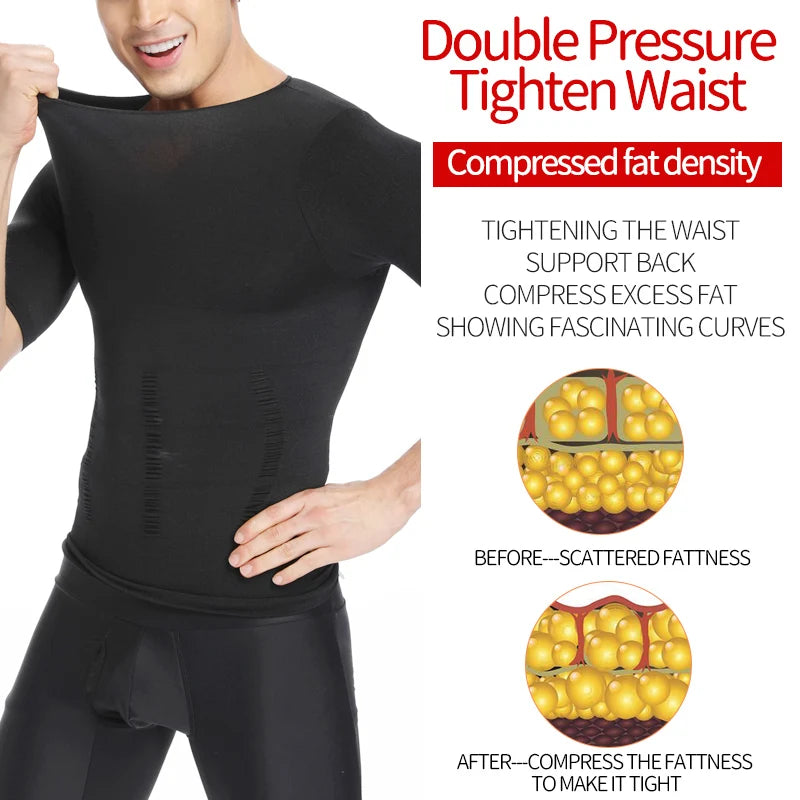 Homens Emagrecimento Corpo Shaper Barriga Controle Shapewear Homem Shapers Modelagem Roupa Interior Cintura Treinador Postura Corretiva Colete Espartilho