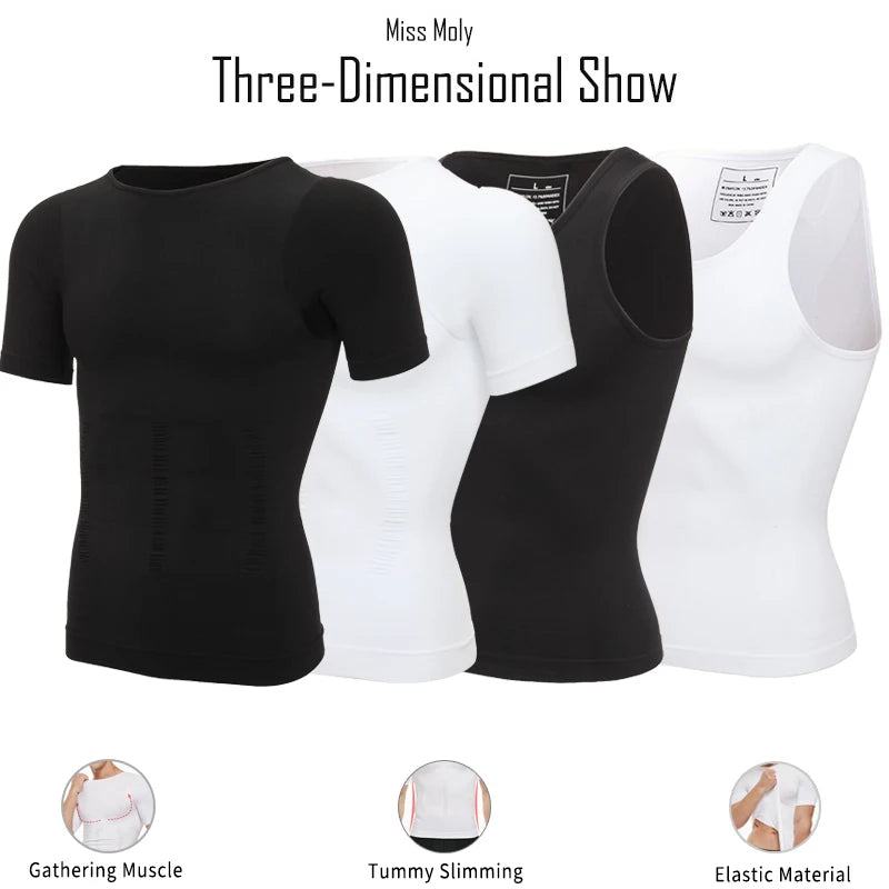 Homens Emagrecimento Corpo Shaper Barriga Controle Shapewear Homem Shapers Modelagem Roupa Interior Cintura Treinador Postura Corretiva Colete Espartilho