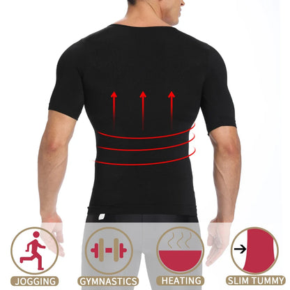 Homens Emagrecimento Corpo Shaper Barriga Controle Shapewear Homem Shapers Modelagem Roupa Interior Cintura Treinador Postura Corretiva Colete Espartilho