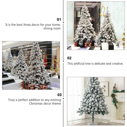 Árvore de Natal Artificial Pinheiro Grande Adorável Decoração de Natal Adorno Branco Requintado
